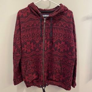 American Eagle Sweatshirt Hoodie Aztec Print